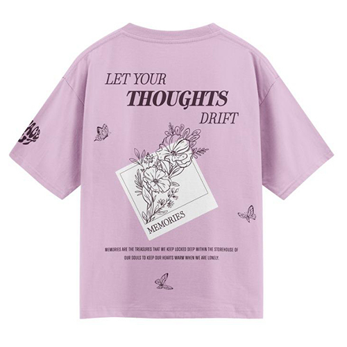 Ladies Back Printed T-Shirt
