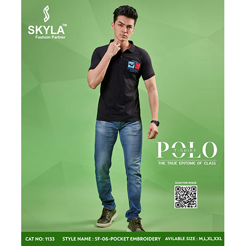 Mens Pocket Embroidery T-Shirt