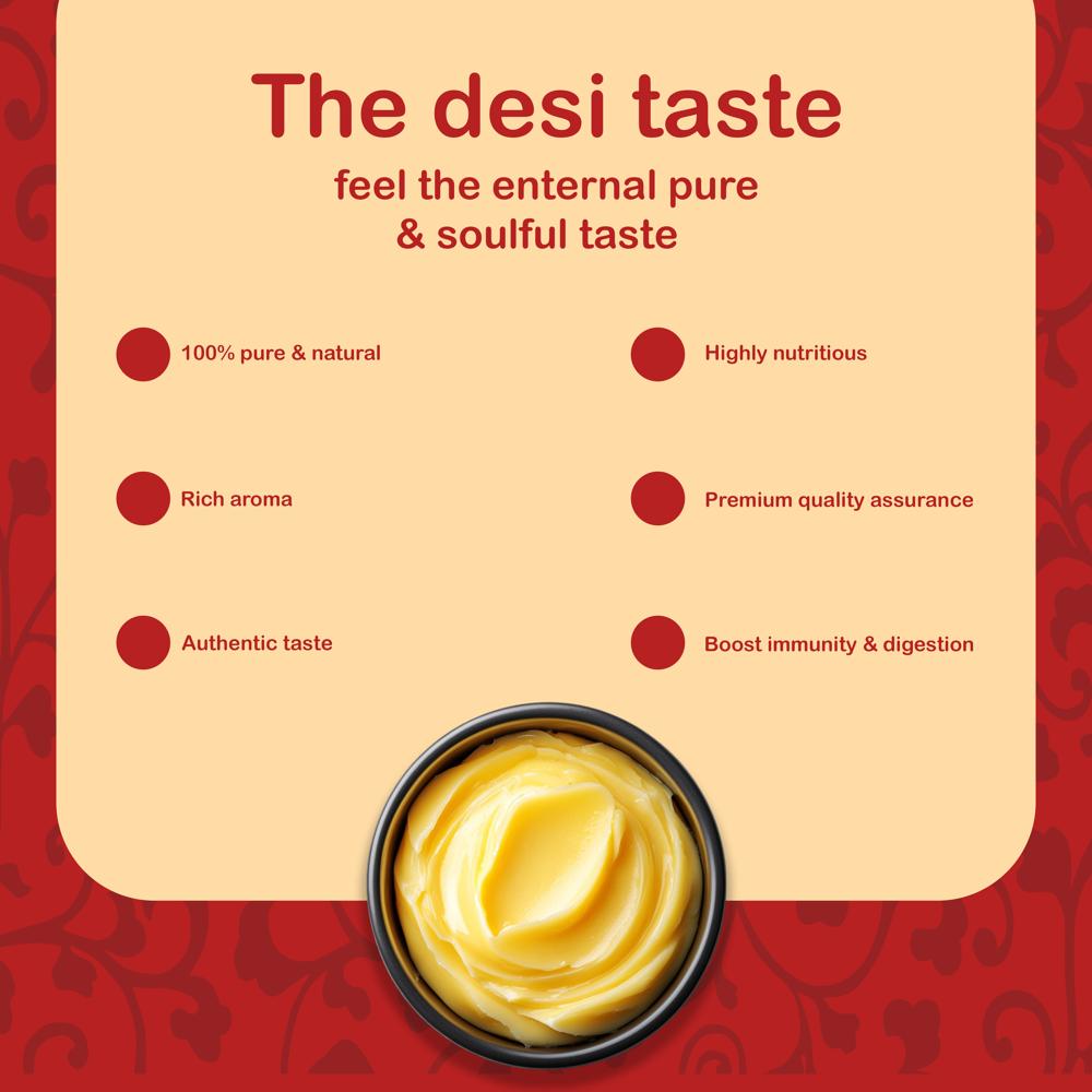 Bhagwati Pure Desi Ghee Made With Creamy Milk|granular Texture|rich Aroma Ghee 1l Tetrapack - Age Group: Adults