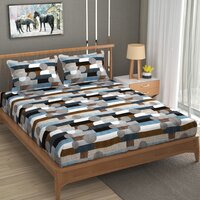 COTTON KING SIZE BED FITTED BEDSHEET