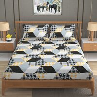 Heavy Glace Cotton ELASTIC FITTED Bed Sheet