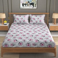Heavy Glace Cotton ELASTIC FITTED Bed Sheet