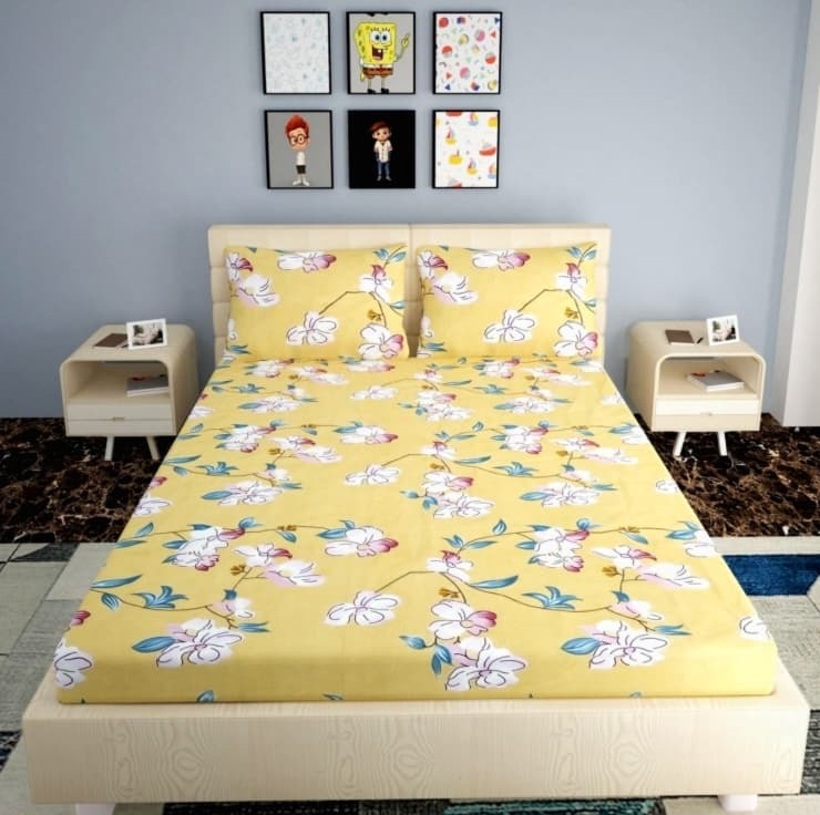 QUEEN SIZE ELASTIC FITTED Bed Sheet