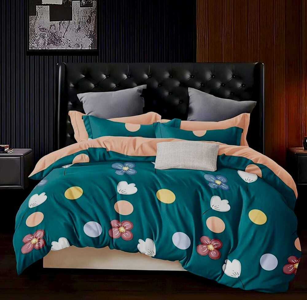 150 Gsm Cotton King Bed Sheet - Color: Multicolor