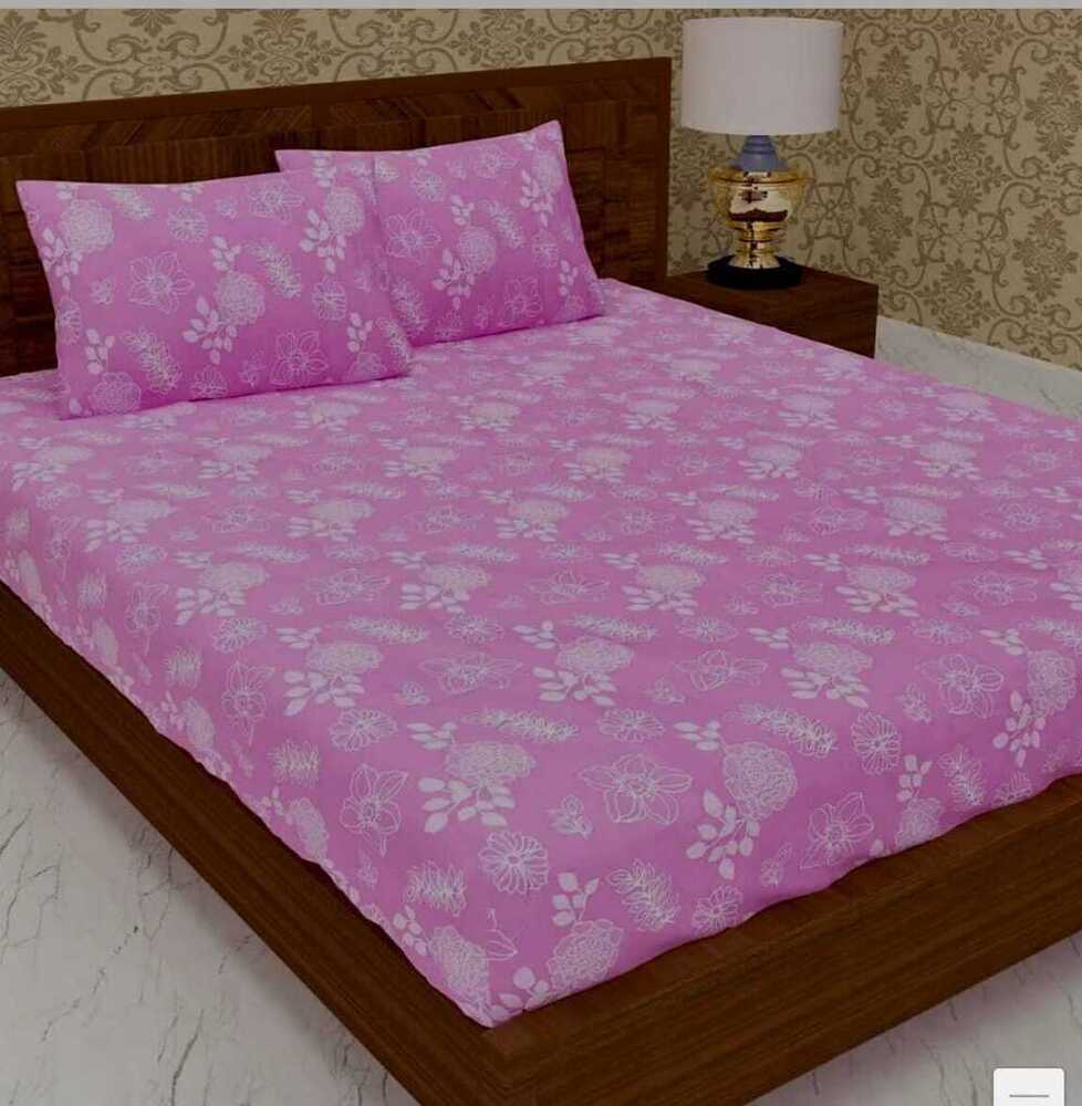 150 Gsm Cotton King Bed Sheet - Color: Multicolor