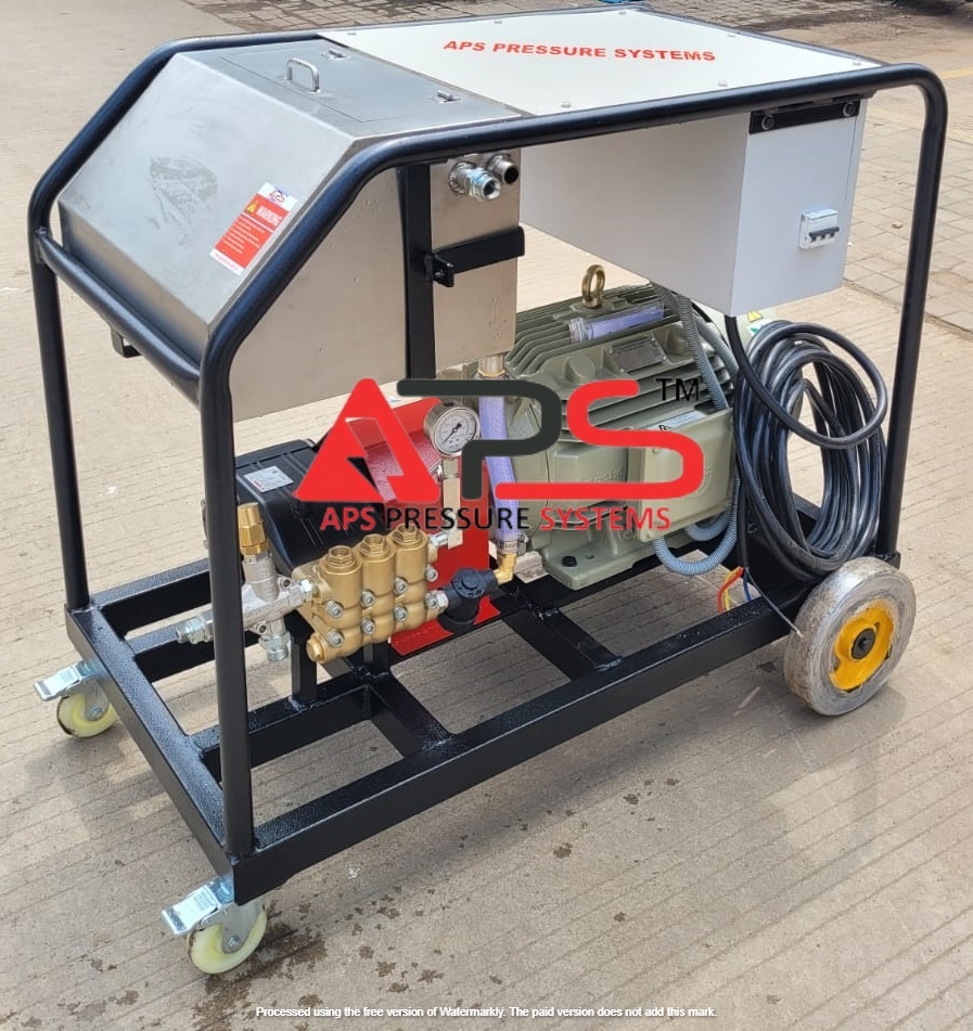 30hp 500 Bar High Pressure Hydro Blasting Machine - Material: Stainless Steel