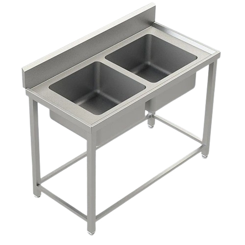 Two Sink With Work Table