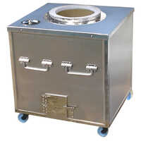 Square Tandoor - Stainless Steel, Standard Size, Silver | Semi Automatic, Manual Power Supply, Ideal For Restaurants, 1-year Warranty