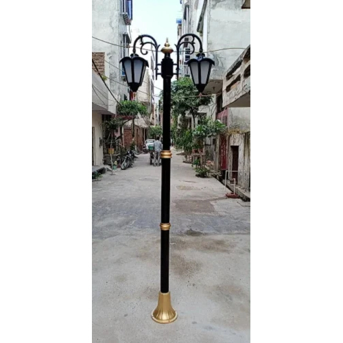 Ornamental Heritage Pole - Galvanized Iron, 9 Meter Length, Golden Color, 240W Rated Power, Coated Surface Finish | High Quality for Outdoor Use