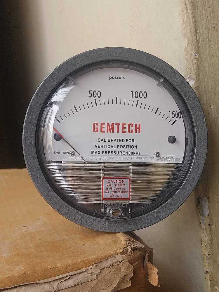 Gemtech Differential Excellent Pressure Gauge Supplier - Accuracy: A 2% (-Ha Model A 1) Of Fs (A 3% (-Ha A 1.5%) On -0