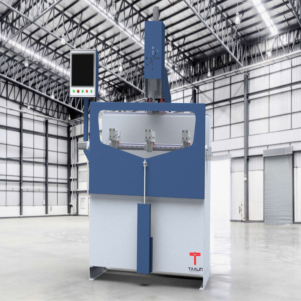 Aluminium profile machining center