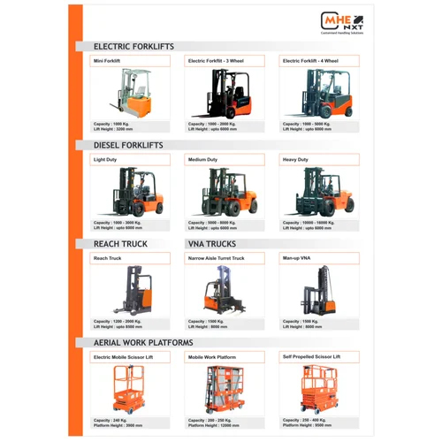 Heavy Duty Diesel Forklift - Color: Black