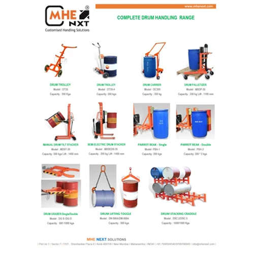 Manual Drum Stacker Tilter - Attributes: Strong