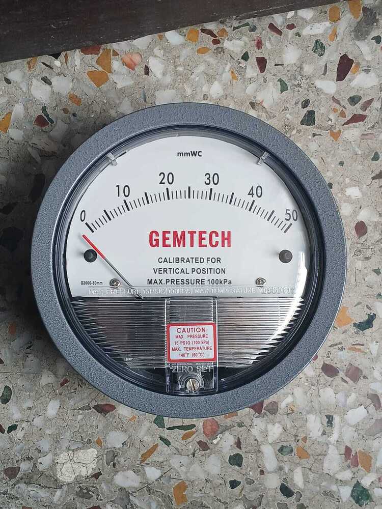 Gemtech Differential Excellent Pressure Gauge Distributor - Accuracy: A 2% (-Ha Model A 1) Of Fs (A 3% (-Ha A 1.5%) On -0