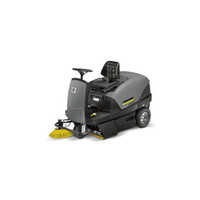 Km 100-100 R Bp Ride-on Sweeper - Color: Black