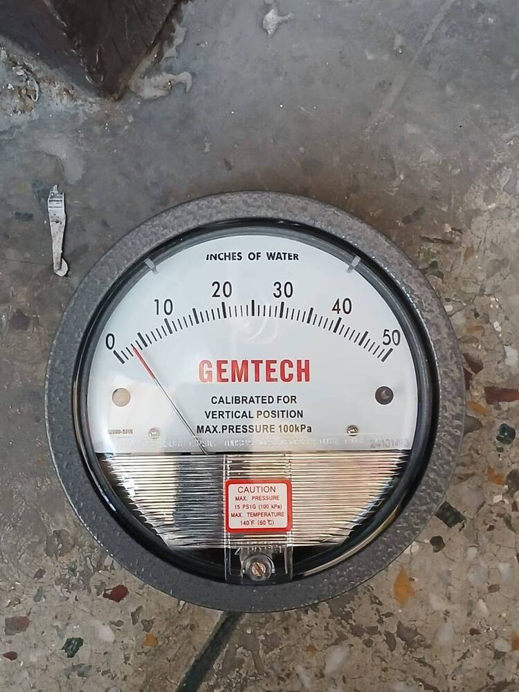 Gemtech Differential Pressure Gauge In Surgana Nashik Maharashtra - Accuracy: A 2% (-Ha Model A 1) Of Fs (A 3% (-Ha A 1.5%) On -0