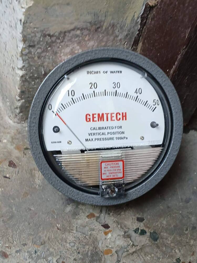 Gemtech Differential Pressure Gauge In Surgana Nashik Maharashtra - Accuracy: A 2% (-Ha Model A 1) Of Fs (A 3% (-Ha A 1.5%) On -0