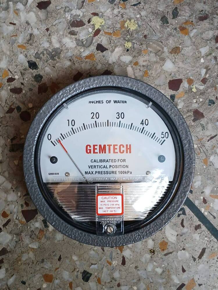 Gemtech Differential Pressure Gauge In Surgana Nashik Maharashtra - Accuracy: A 2% (-Ha Model A 1) Of Fs (A 3% (-Ha A 1.5%) On -0
