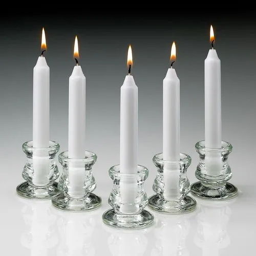 LED Plastic Candle Run With Coin Battery Cell
