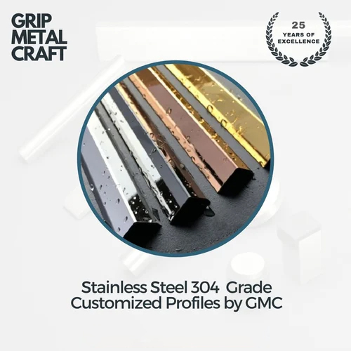 Silver Stainless Steel L Profile