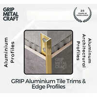Aluminium Corner Trim - Color: Golden