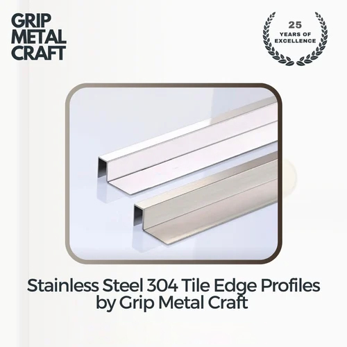 Stainless Steel Stair Nosing - Color: Silver