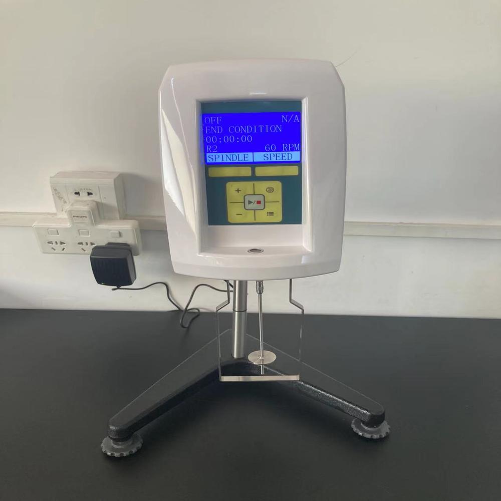 Dh-lvdv-2 Portable Viscometer - Ms Material, White Color | High Accuracy Digital Tester For Paint, Food, Oil, And Biochemical Industries With Optional Temperature Probe And Ultra-low Viscosity Adapter