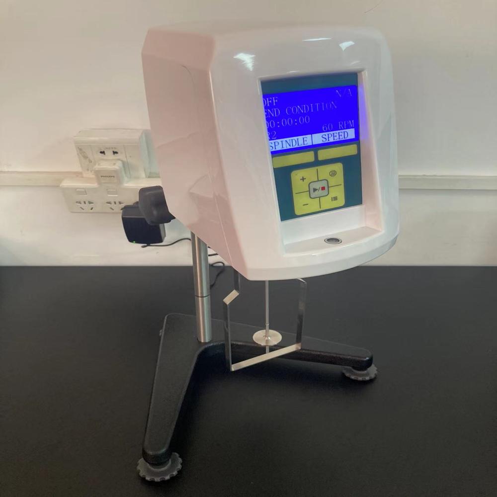 Dh-lvdv-2 Portable Viscometer - Ms Material, White Color | High Accuracy Digital Tester For Paint, Food, Oil, And Biochemical Industries With Optional Temperature Probe And Ultra-low Viscosity Adapter