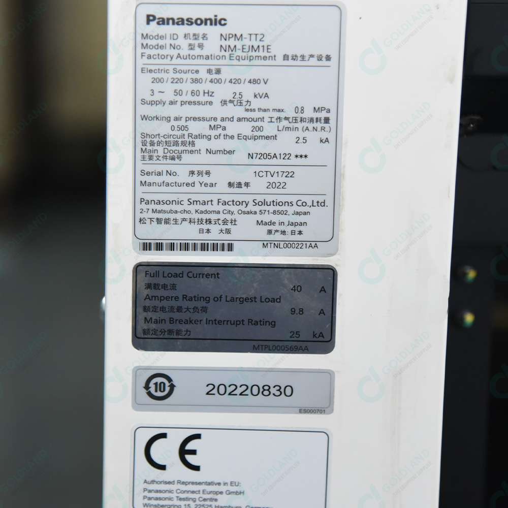 Panasonic NPM-TT2 SMT Mounter  High-Precision, Dual-Lane PCB Assembly for Flexible Production