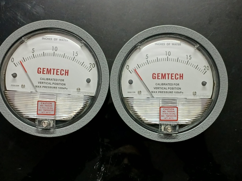 Gemtech Differential Pressure Gauge In Marigaon - 782105 Assam India - Accuracy: A 2% (-Ha Model A 1) Of Fs (A 3% (-Ha A 1.5%) On -0