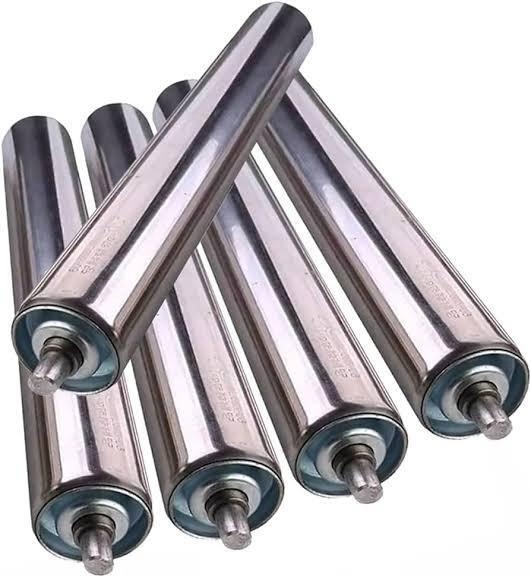 Stainless Steel Ss-304 Carrying Idlers - Color: Silver