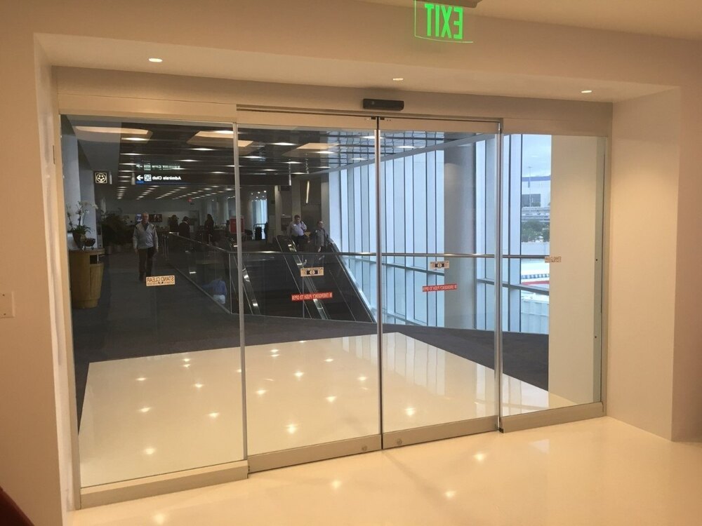 Glass Sensor Door Single Leaf - Frame Material: Aluminum Alloy