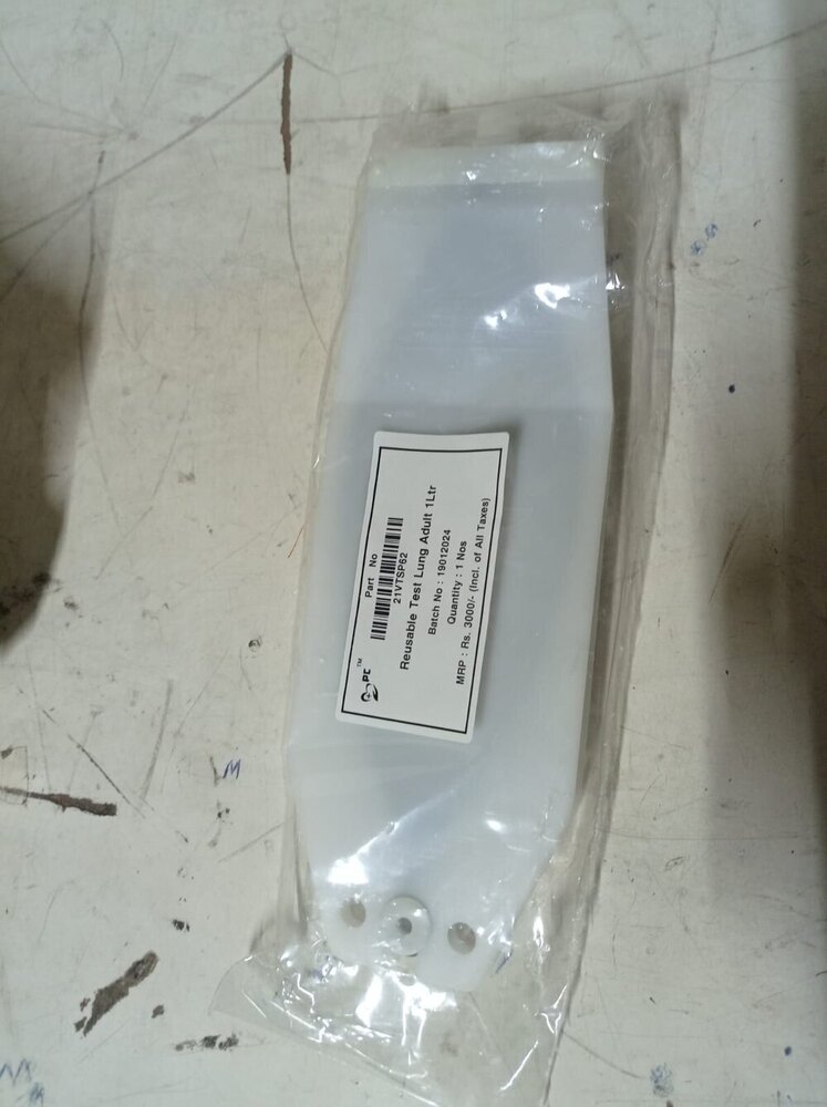 Neonatal Test Lung - Silicone Material, Standard Dimensions | Designed For Enhanced Simulation In Neonatal Ventilation Systems