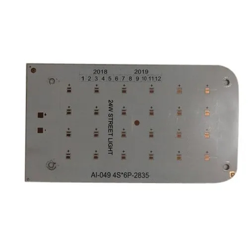 24 W Street Light Led Pcb - Base Material: Alumunium