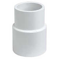 Reducer Coupler - High-quality Plastic Material, Round Shape, White Color | Industrial-grade, Polished Surface Finish, One-year Warranty