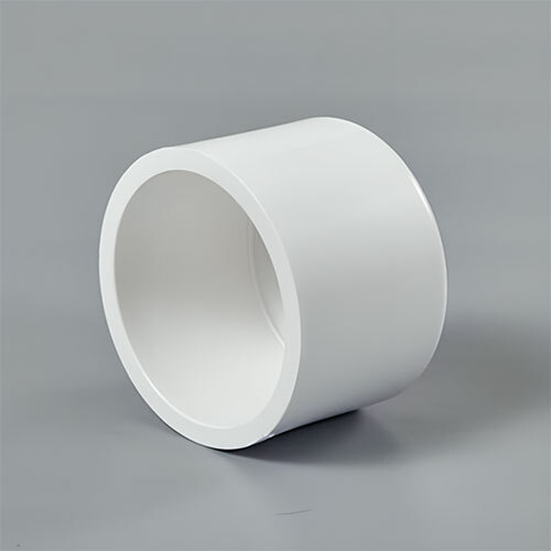 End Cap - Durable Plastic & PVC, Round Shape, Neutral White Color, A-Grade Specification, Painted Surface Treatment for Enhanced Aesthetics