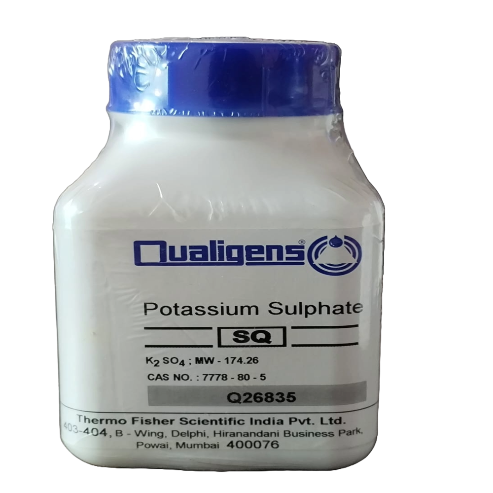 Potassium Sulfate - K2so4, Melting Point: 1,067â°c, Cas No: 7778-80-5, Soluble In Water, Shelf Life: 12 Months, Ideal For Laboratory Use