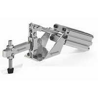 Air Operated Vertical Toggle Clamp - Color: Silver