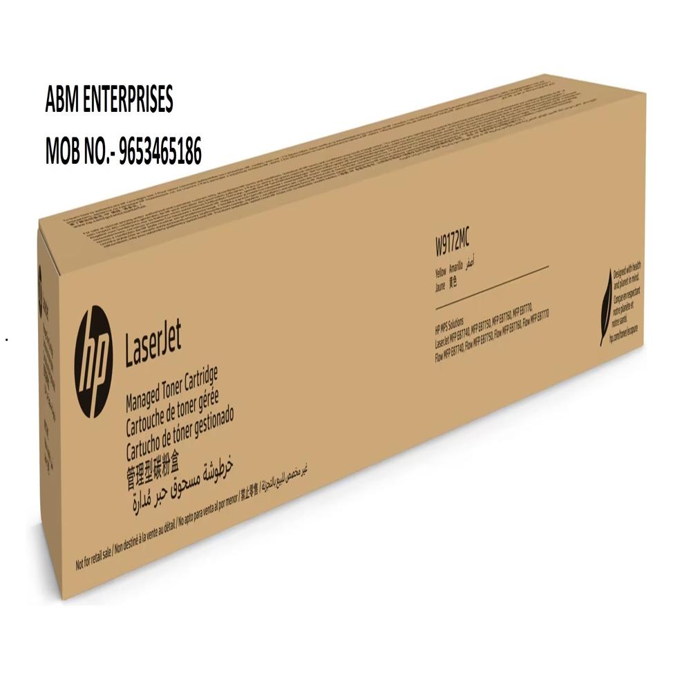 HP W9172MC LaserJet Yellow Managed Toner Cartrige
