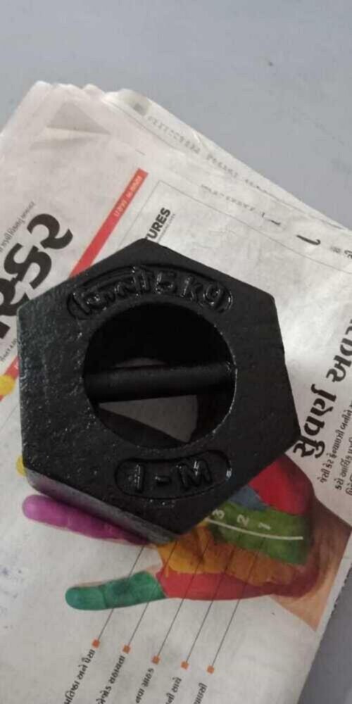 Cast Iron Weight 5 Kg - Color: Silver