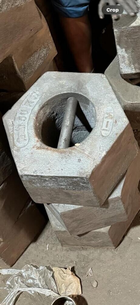 Cast Iron Weight 50 Kg - Color: Silver