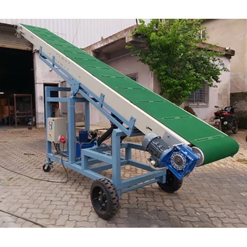 Truck Loading Unloading Conveyor System - Color: Blue