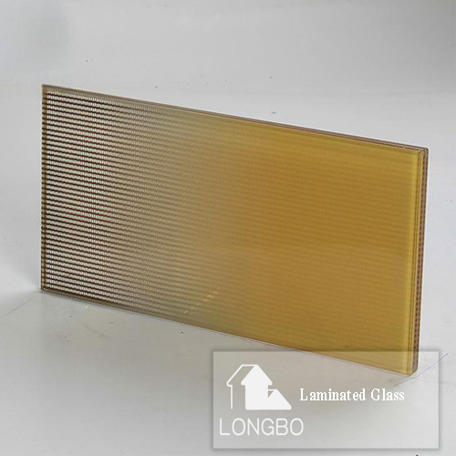 Customized Design Fabric Laminated Glass for glass patition