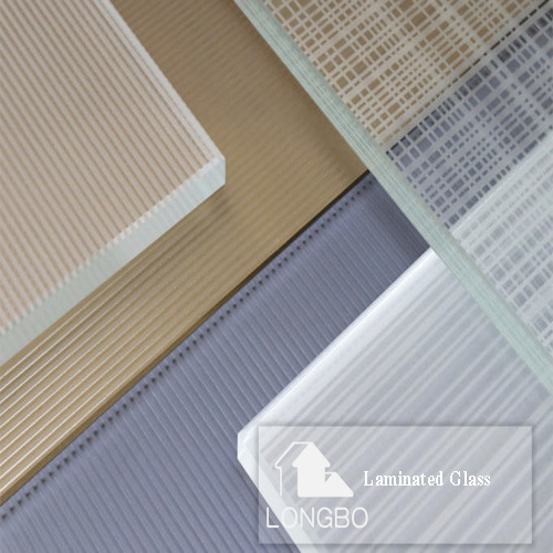 Customized Design Fabric Laminated Glass for glass patition