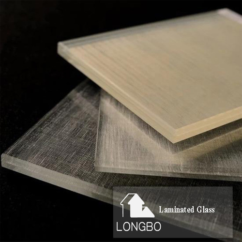 Customized Design Fabric Laminated Glass for glass patition