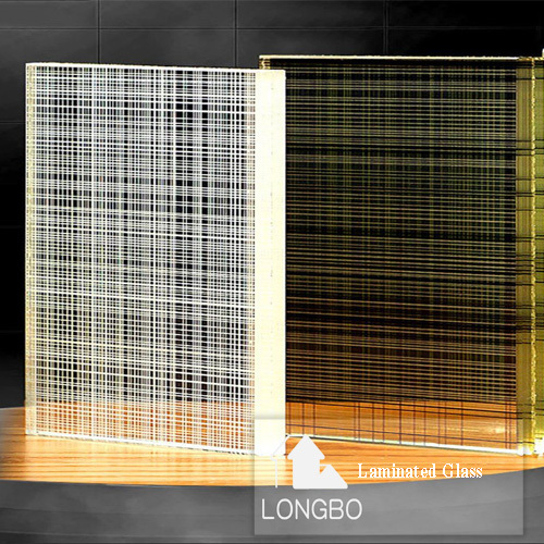 Customized Design Fabric Laminated Glass for glass patition