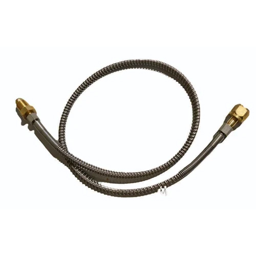 Flexible Tail Pipe - Stainless Steel, Male Connection, Silver Color | Gas Pipe Application, Warranty Included, High-Quality Design