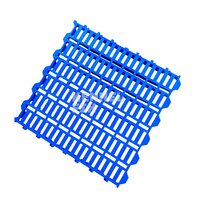 Plastic Slatted Flooring Sheet - Color: Blue