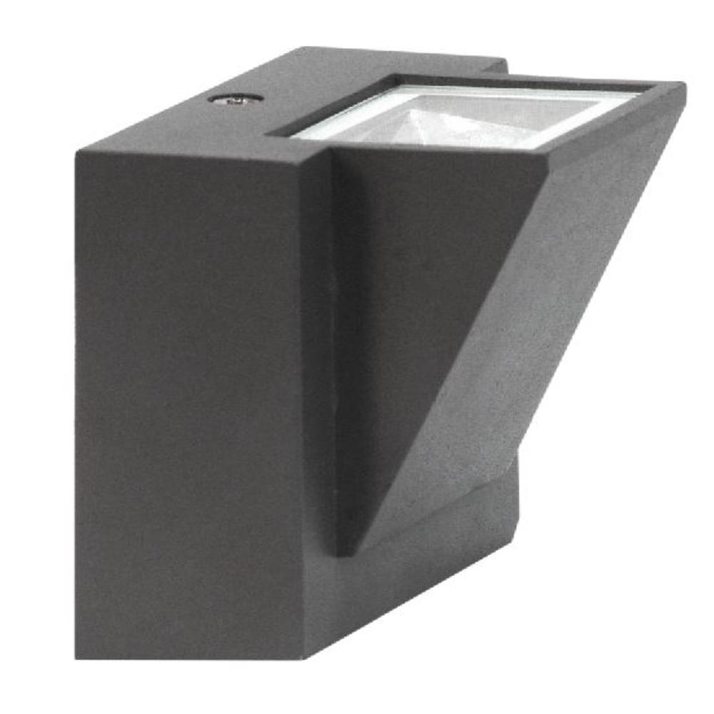 LUKER 1 X 3W HALO W1 OUTDOOR WALL LIGHT (LODARCS-3D)