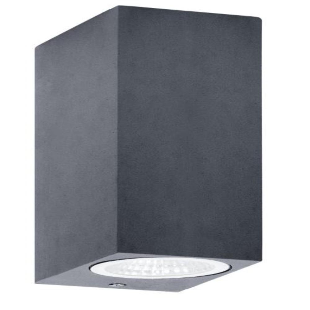 LUKER 2 X 3W HALO W5 OUTDOOR WALL LIGHT (LODSQUPD10D)